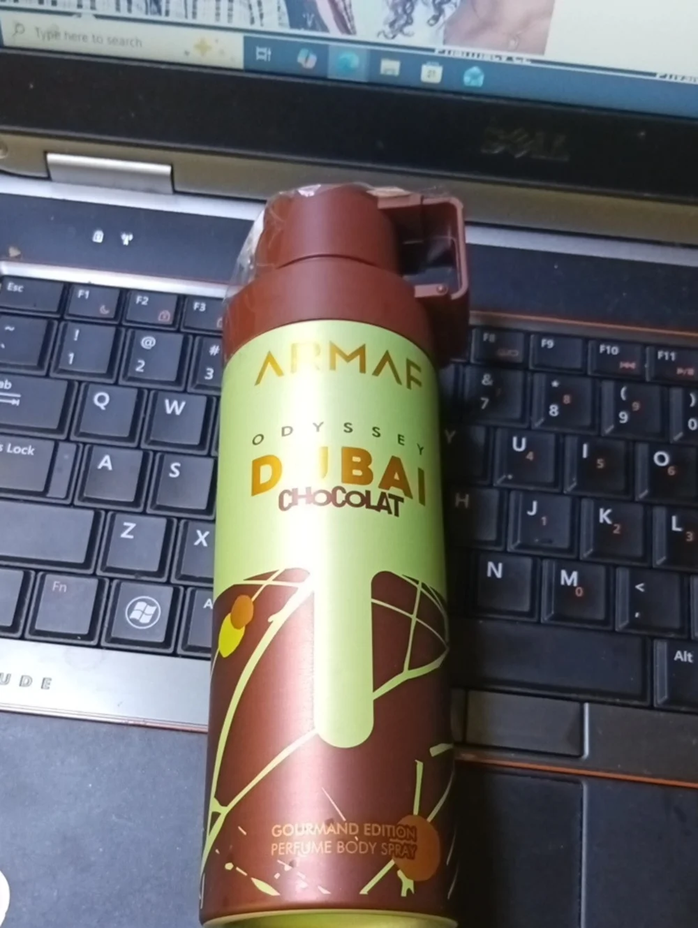 Armaf Odyssey Dubai Chocolat Body Spray - Brown & Light Green